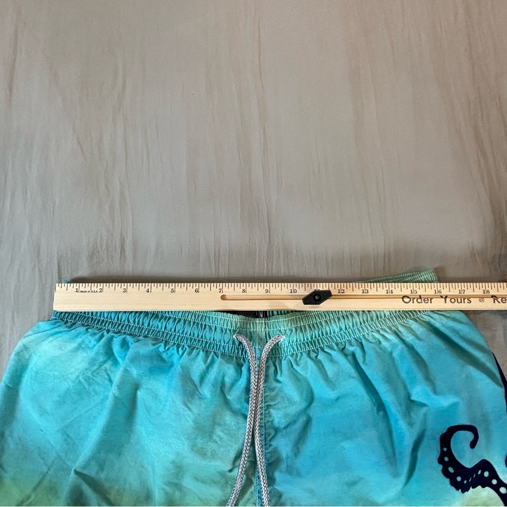 Vilebrequin Swim Shorts Octopus‎ Print Men’s Xxl Blue Green - Picture 9 of 10